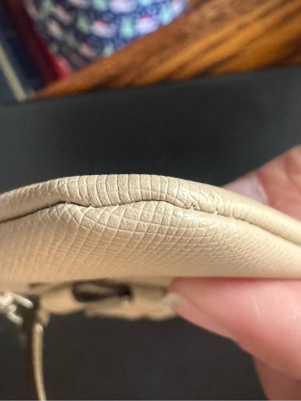 Coach Darcy Bow Pebbled Leather Wristlet - Picture 5 of 7